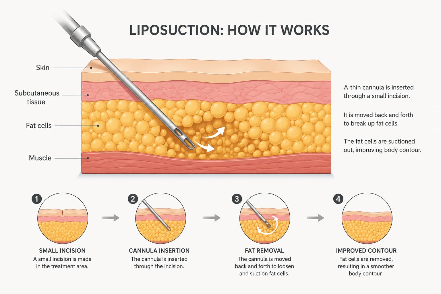 How liposuction removes fat cells for good